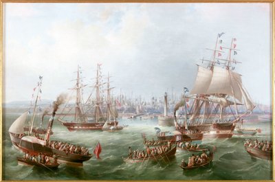 Opening of the South Outlet, Sunderland Docks, 1856 by Mark Thompson